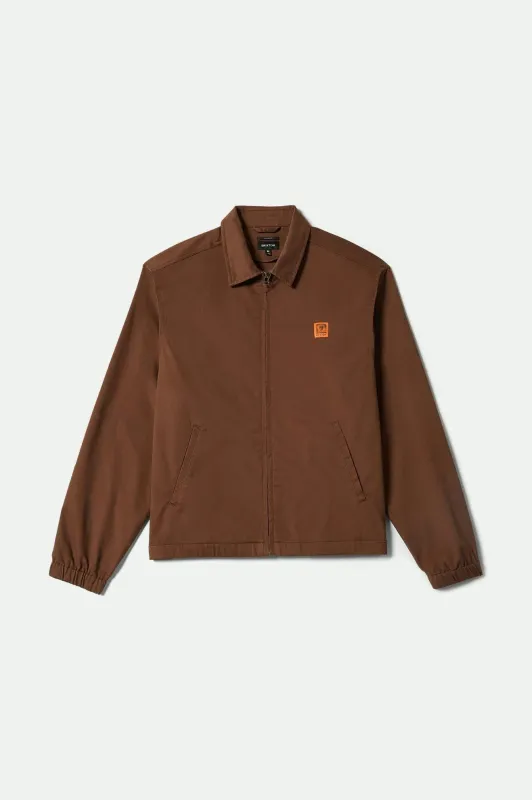 Union Relaxed Harrington Jacket - Pinecone Brown sold by Brixton