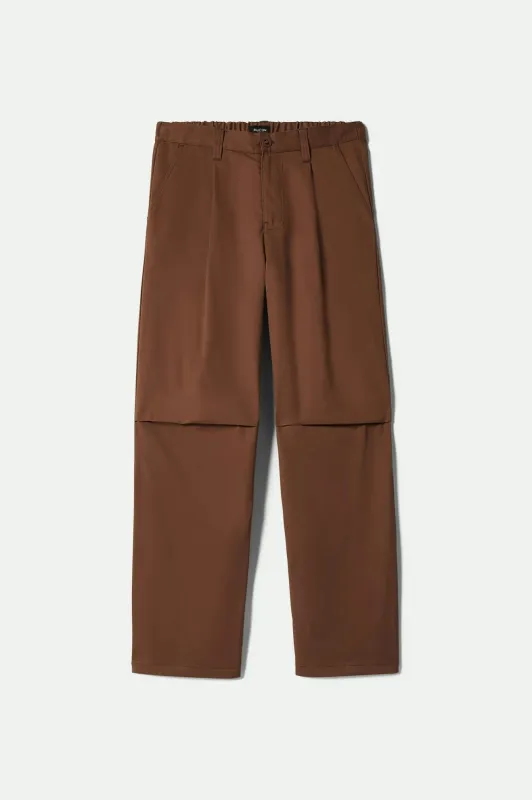Union Baggy Pant - Pinecone Brown sold by Brixton