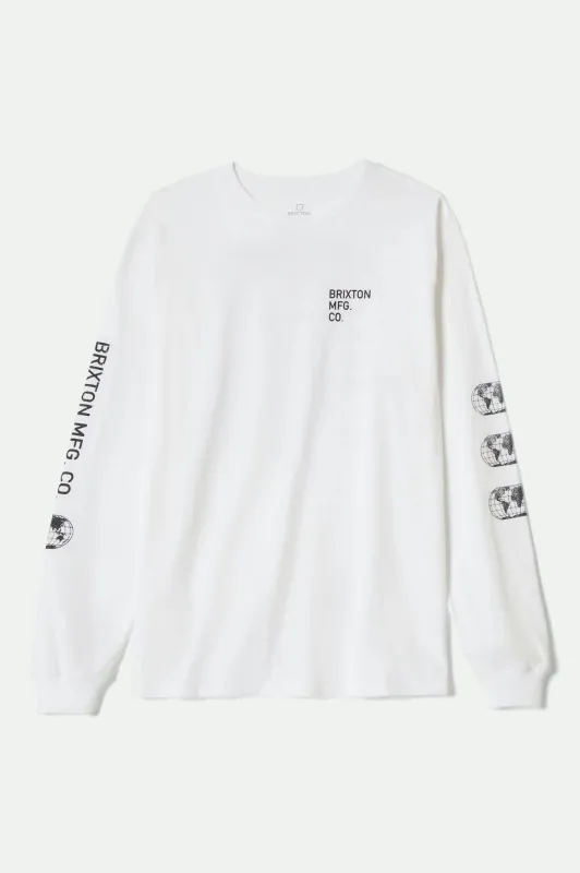 Union L/S Standard T-Shirt - White sold by Brixton