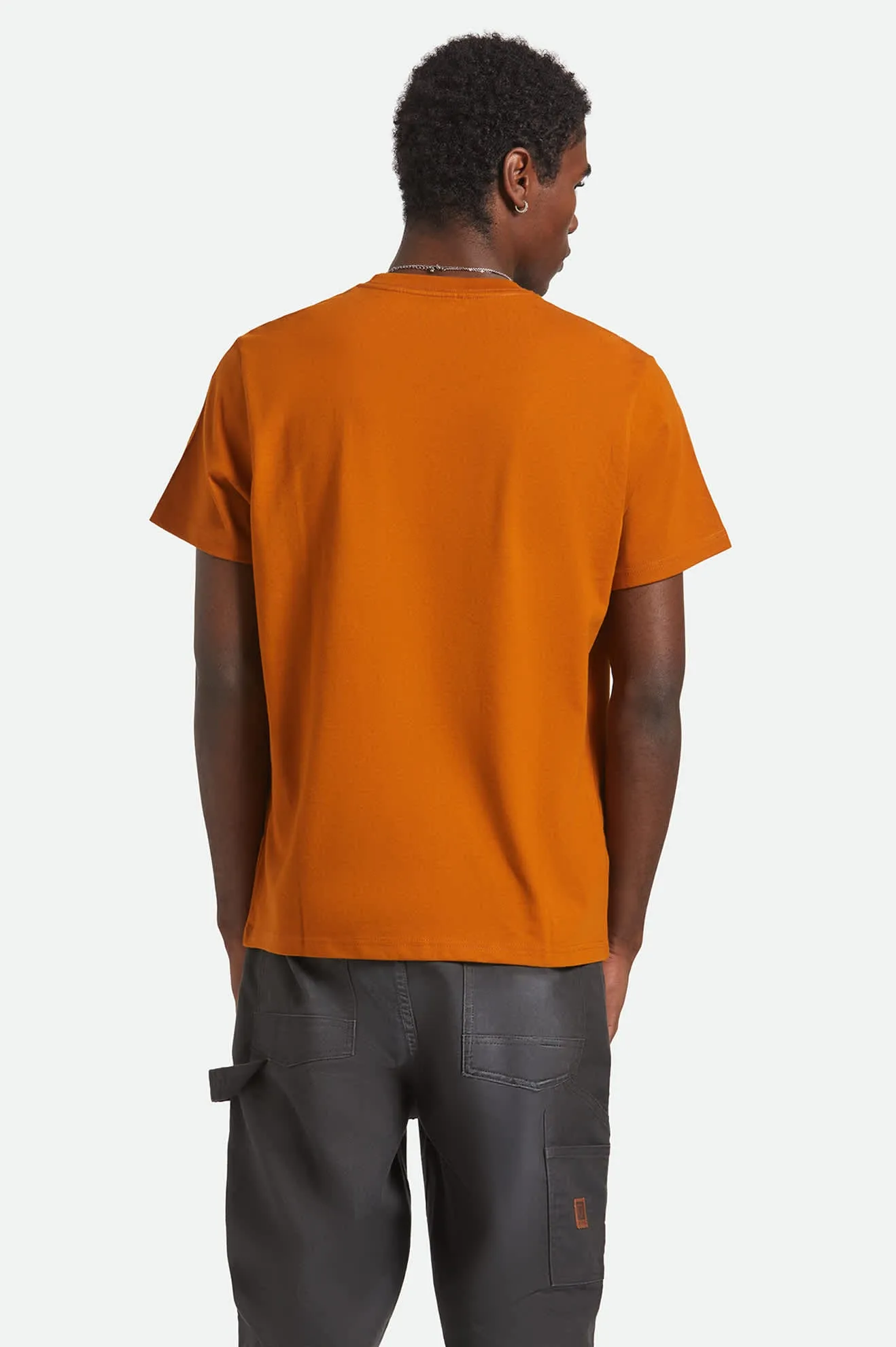 Union Heavyweight S/S Boxy Pocket T-Shirt - Rustic Caramel sold by Brixton product image thumbnail 4