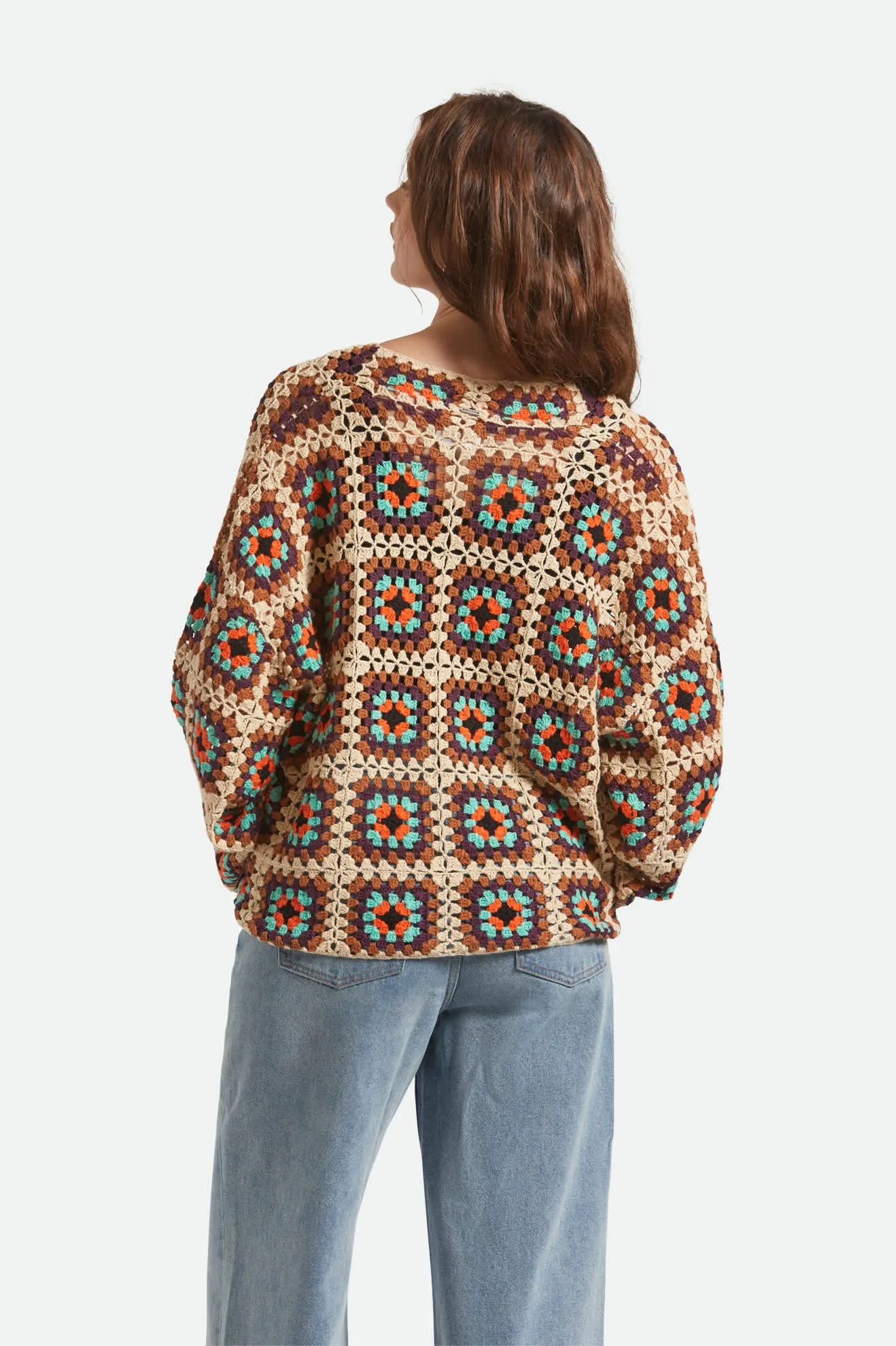 Crochet Knit Kimono - Multi Color sold by Brixton product image thumbnail 4