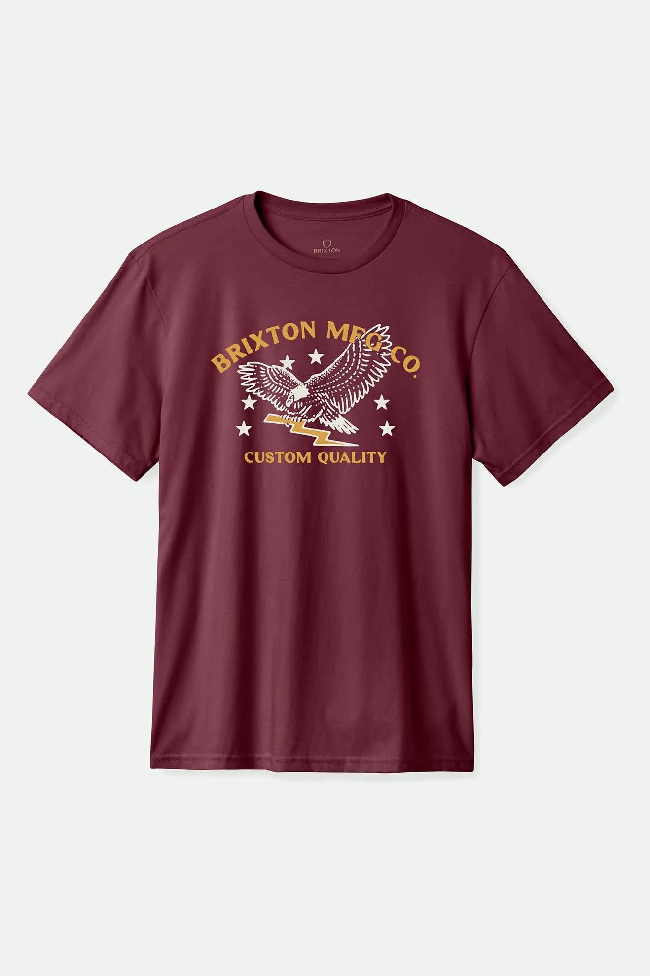 Lamont S/S Standard T-Shirt - Port Worn Wash sold by Brixton