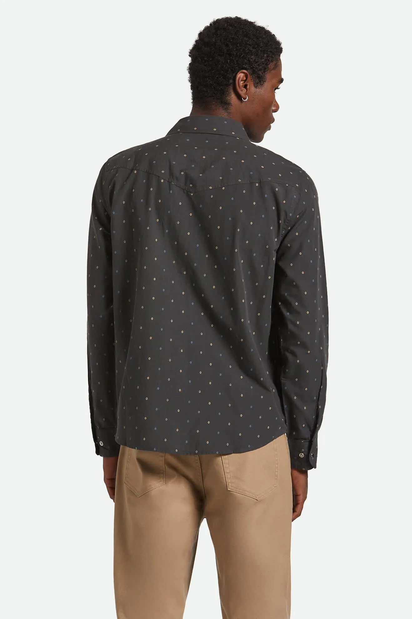 Wayne Western L/S Shirt - Asphalt Black sold by Brixton product image thumbnail 4