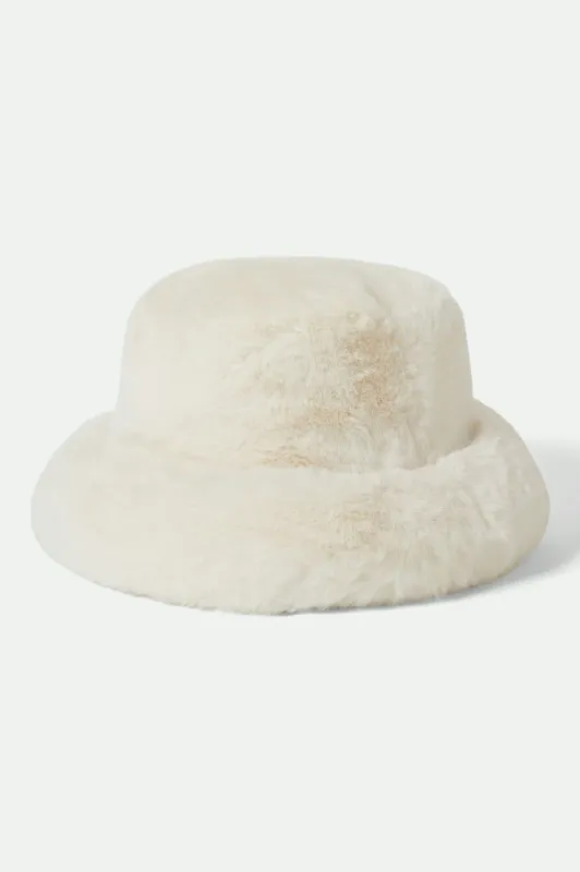 Dion Packable Winter Bucket Hat - Off White sold by Brixton