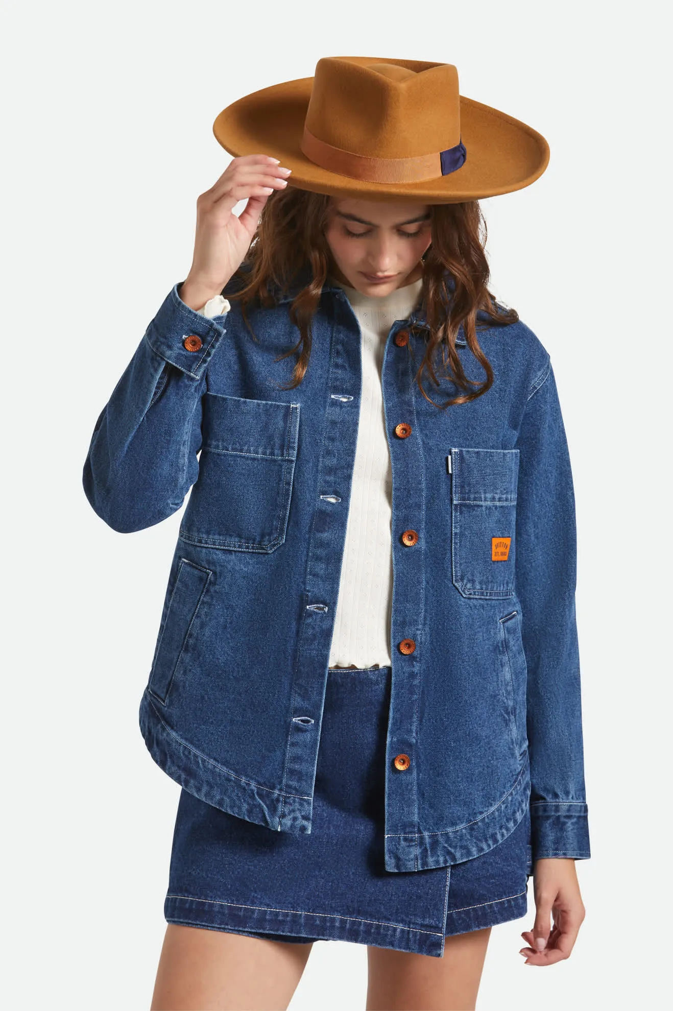 Monet Fedora - Washed Copper sold by Brixton product image thumbnail 2