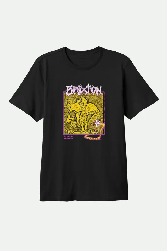 Void S/S T-Shirt - Black Worn Wash sold by Brixton