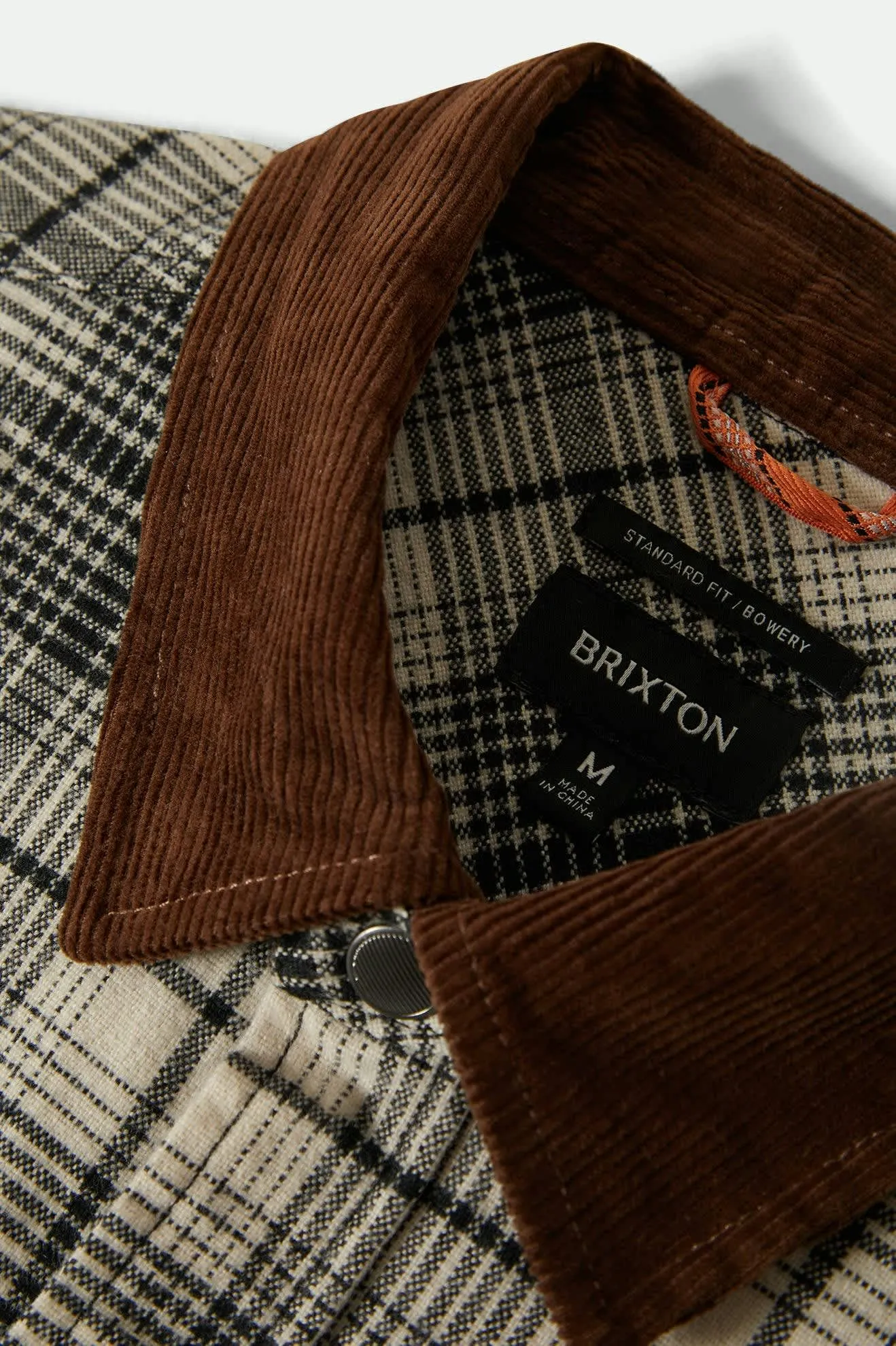 Builders Bowery Performance Flannel - Off White/Black sold by Brixton product image thumbnail 5