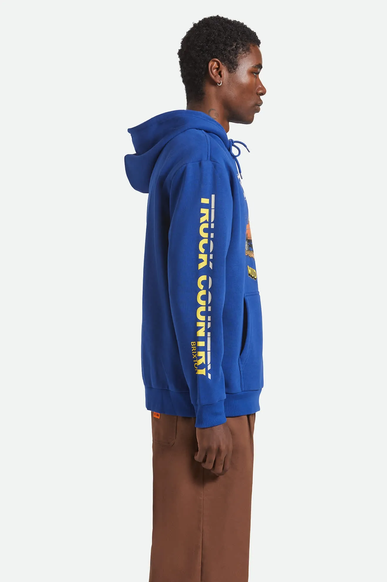 Ford Mud Marathon Relaxed Fleece Hoodie - Ford Blue sold by Brixton product image thumbnail 5