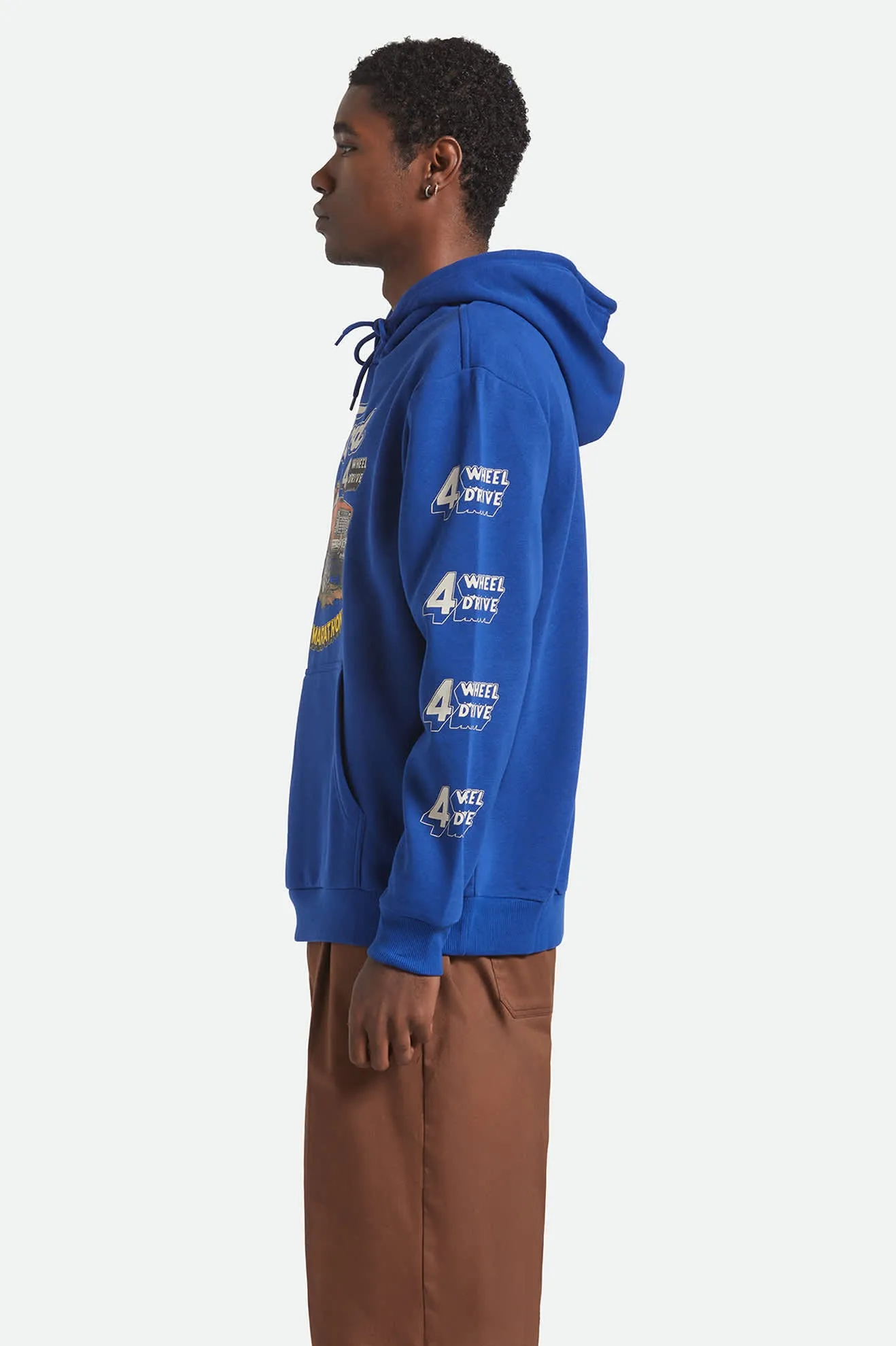 Ford Mud Marathon Relaxed Fleece Hoodie - Ford Blue sold by Brixton product image thumbnail 2