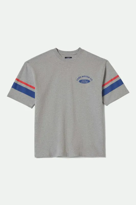 Ford Truck Country Jersey - Heather Grey sold by Brixton