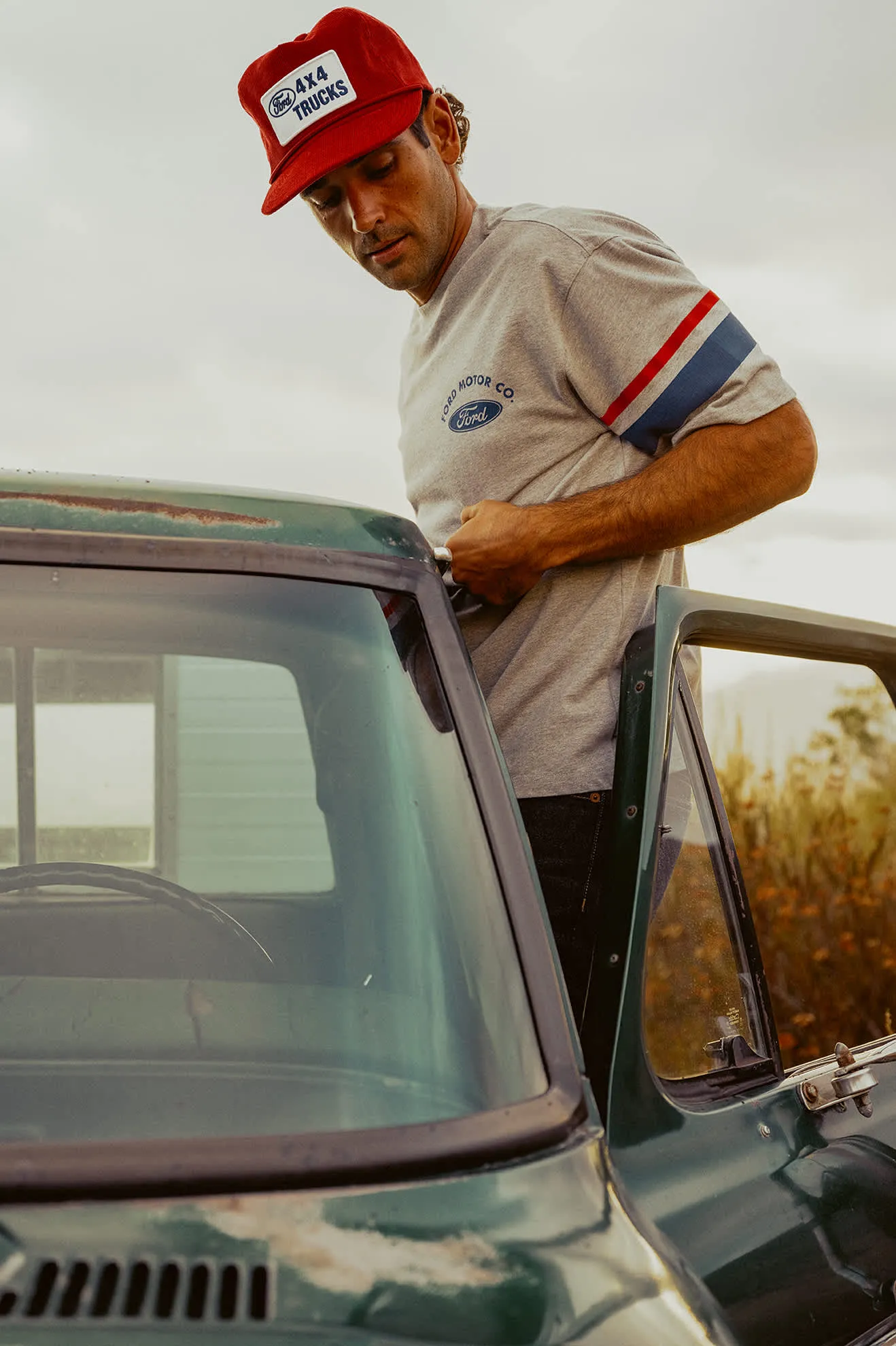 Ford Truck Country Jersey - Heather Grey sold by Brixton product image thumbnail 4
