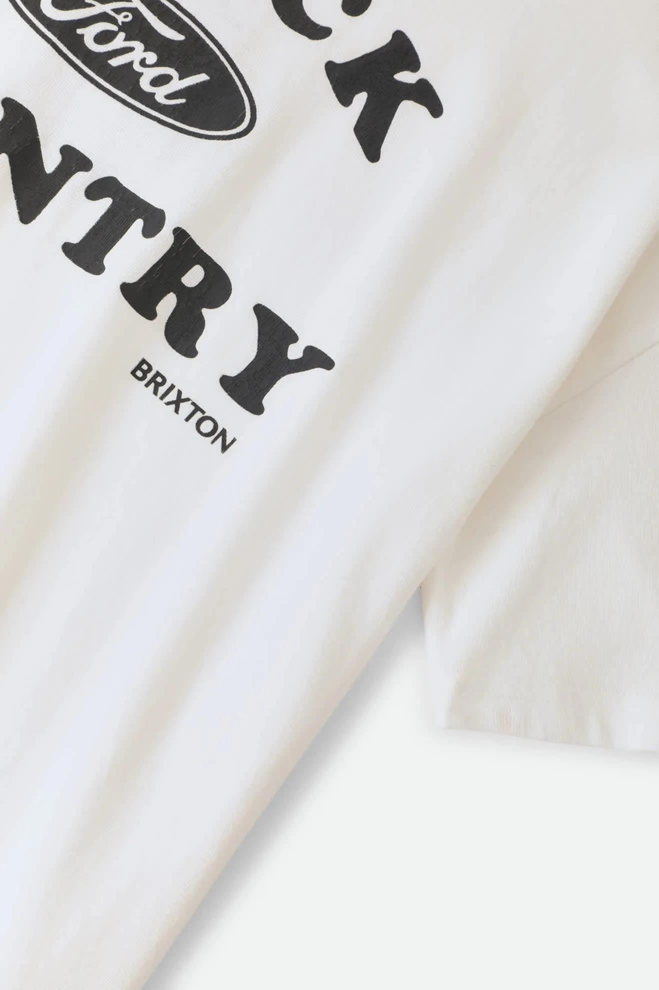 Ford Truck Country Oversized Boyfriend T-Shirt - Wimbledon White sold by Brixton product image thumbnail 4