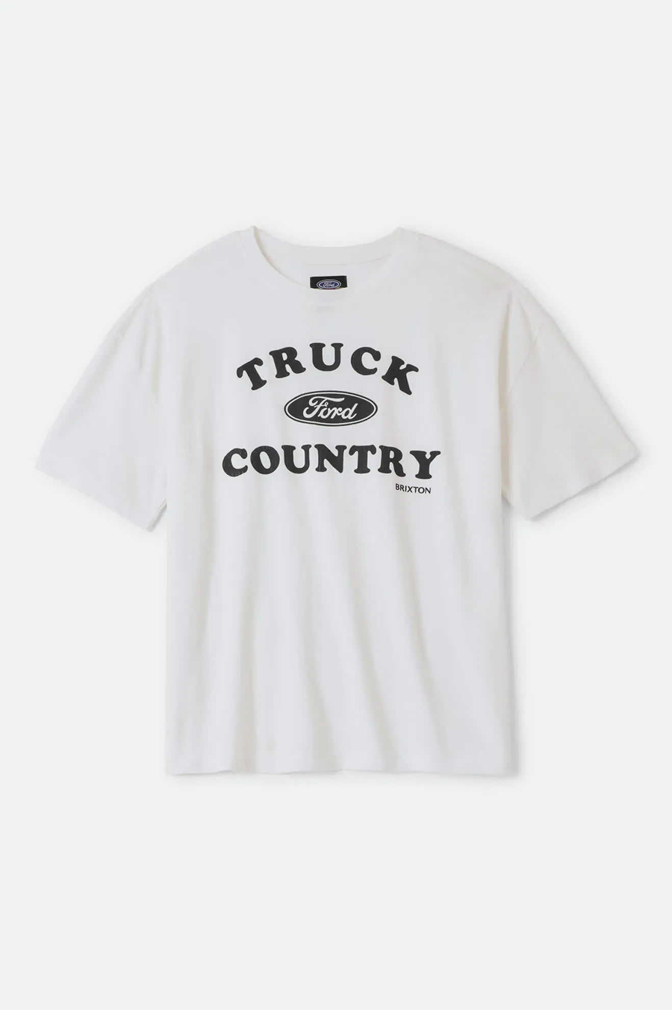 Ford Truck Country Oversized Boyfriend T-Shirt - Wimbledon White sold by Brixton