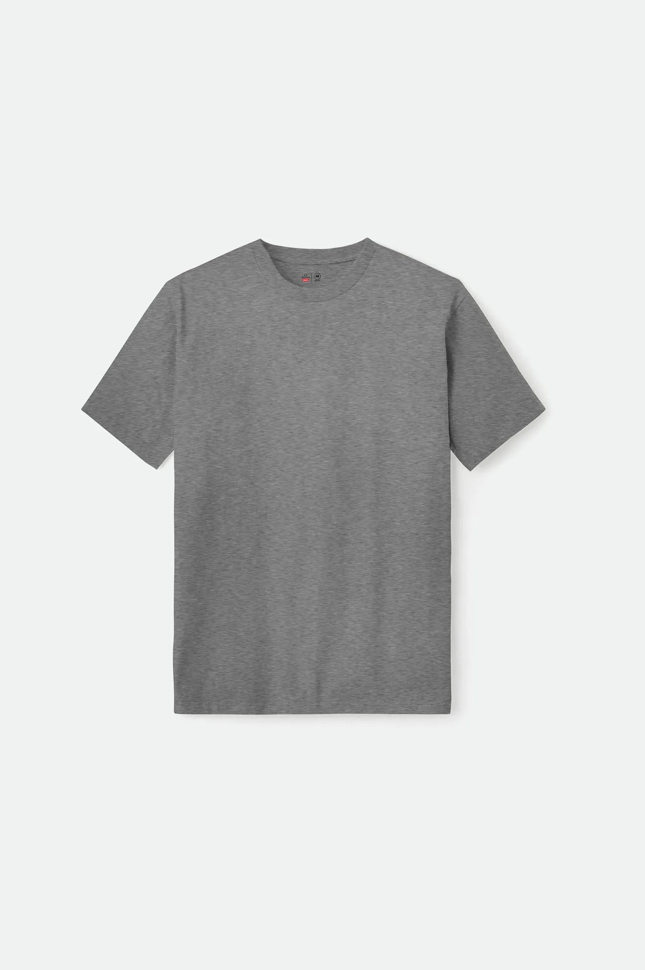 Premium Cotton S/S Tailored T-Shirt - Heather Grey sold by Brixton
