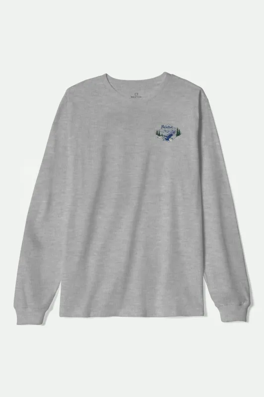 Driftway L/S Standard T-Shirt - Graphite Heather sold by Brixton