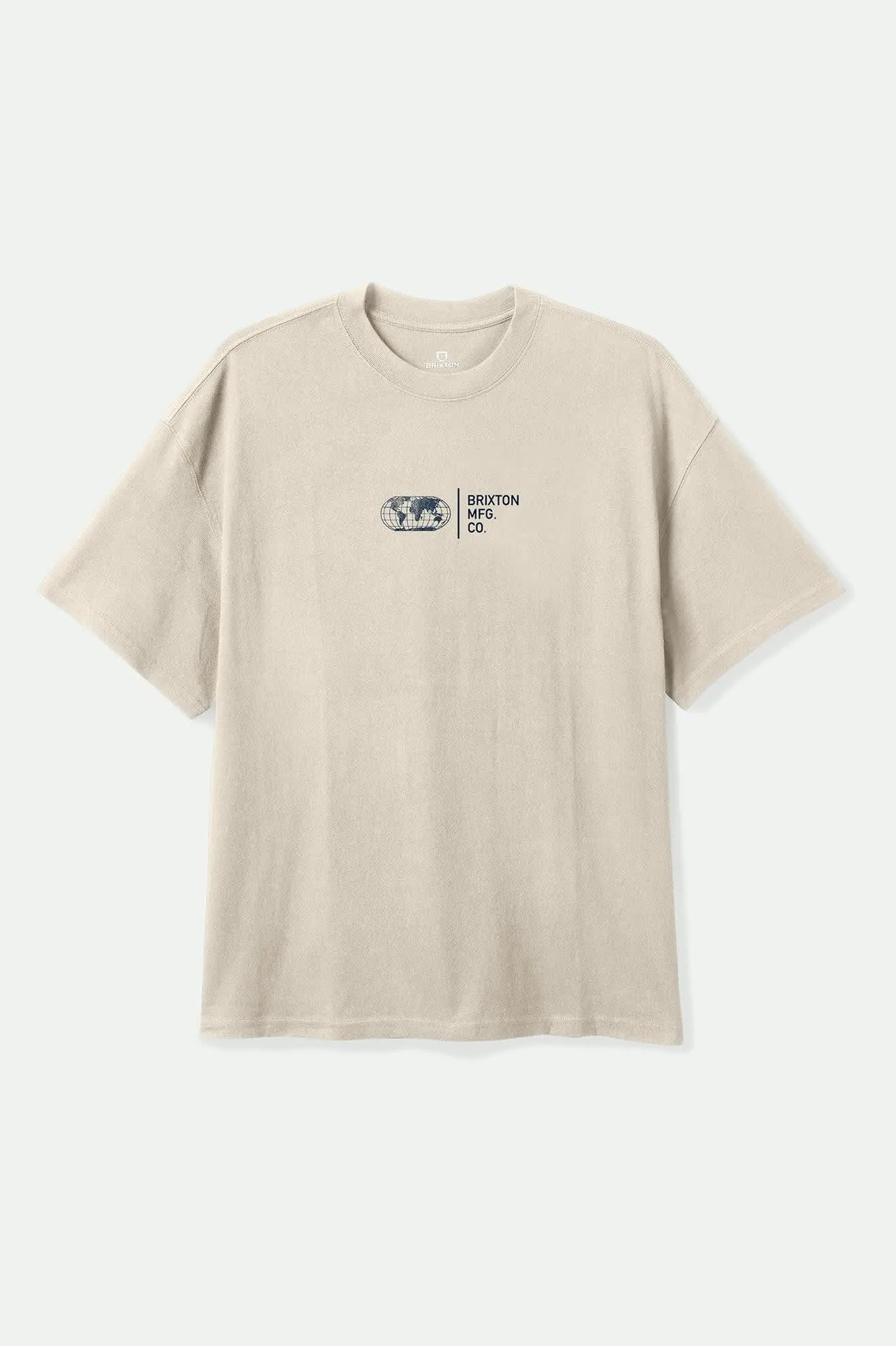 Union Heavyweight Relaxed T-Shirt - Cream Classic Wash sold by Brixton