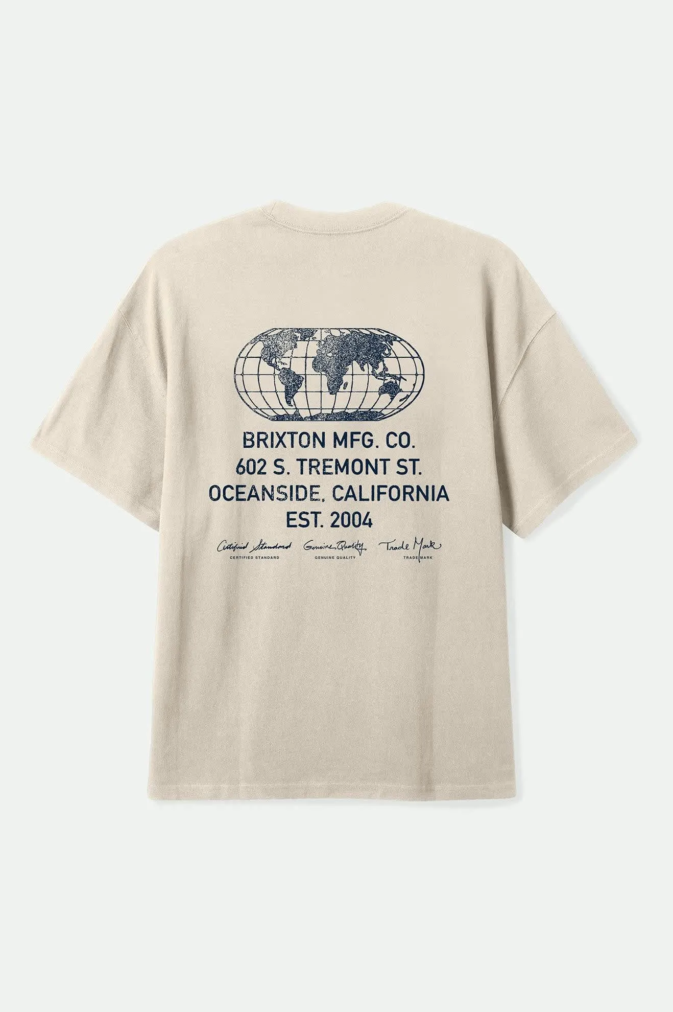 Union Heavyweight Relaxed T-Shirt - Cream Classic Wash sold by Brixton product image thumbnail 2