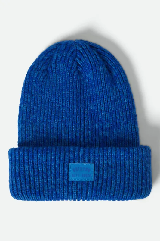 Woodburn Women's Tall Brushed Beanie - Cyber Blue sold by Brixton