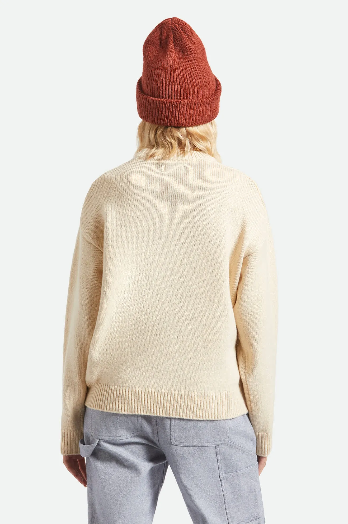 Woodburn Women's Tall Brushed Beanie - Terracotta sold by Brixton product image thumbnail 4