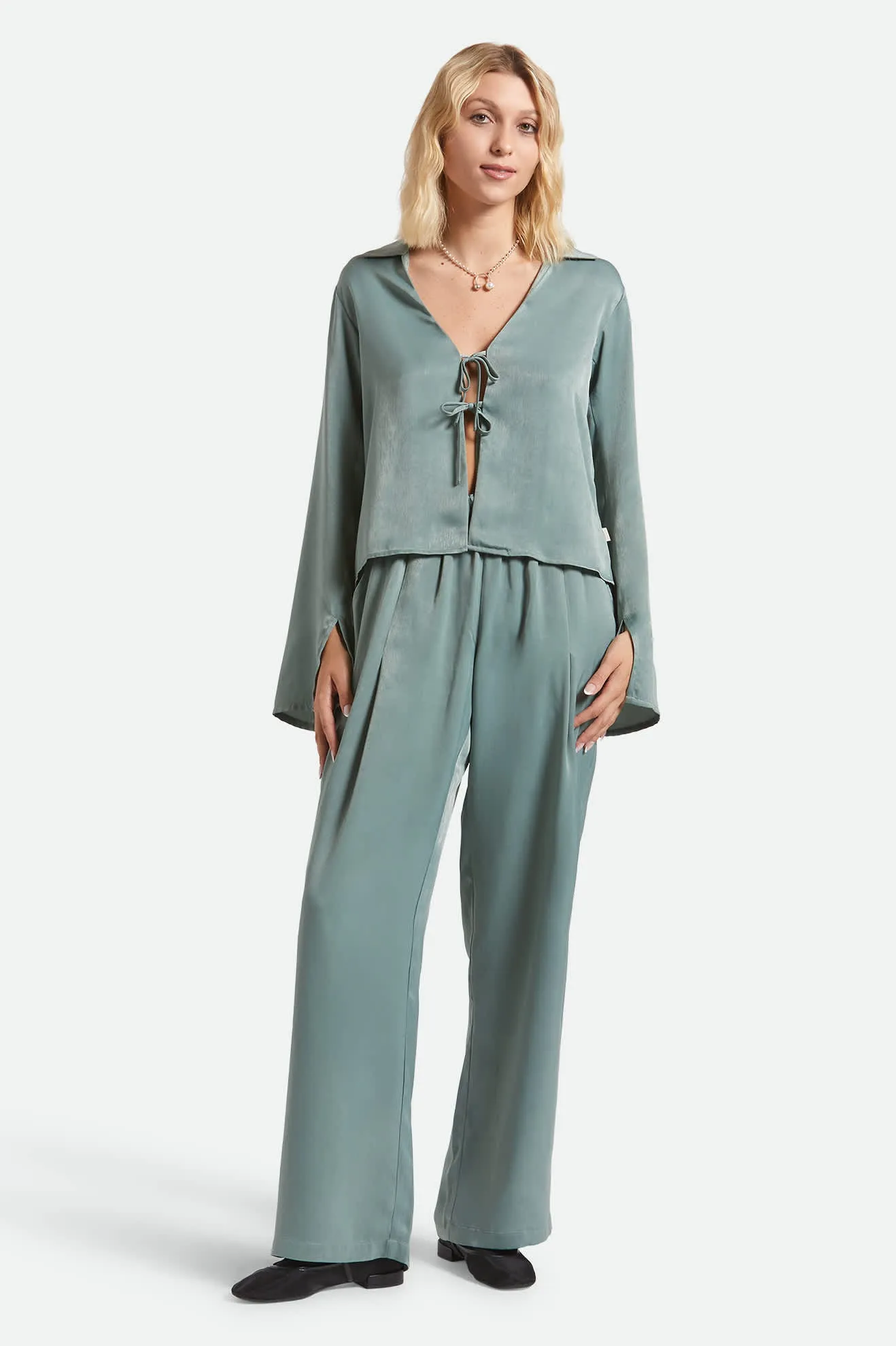 Soho Silky Top - Blue Green Shine sold by Brixton product image thumbnail 5