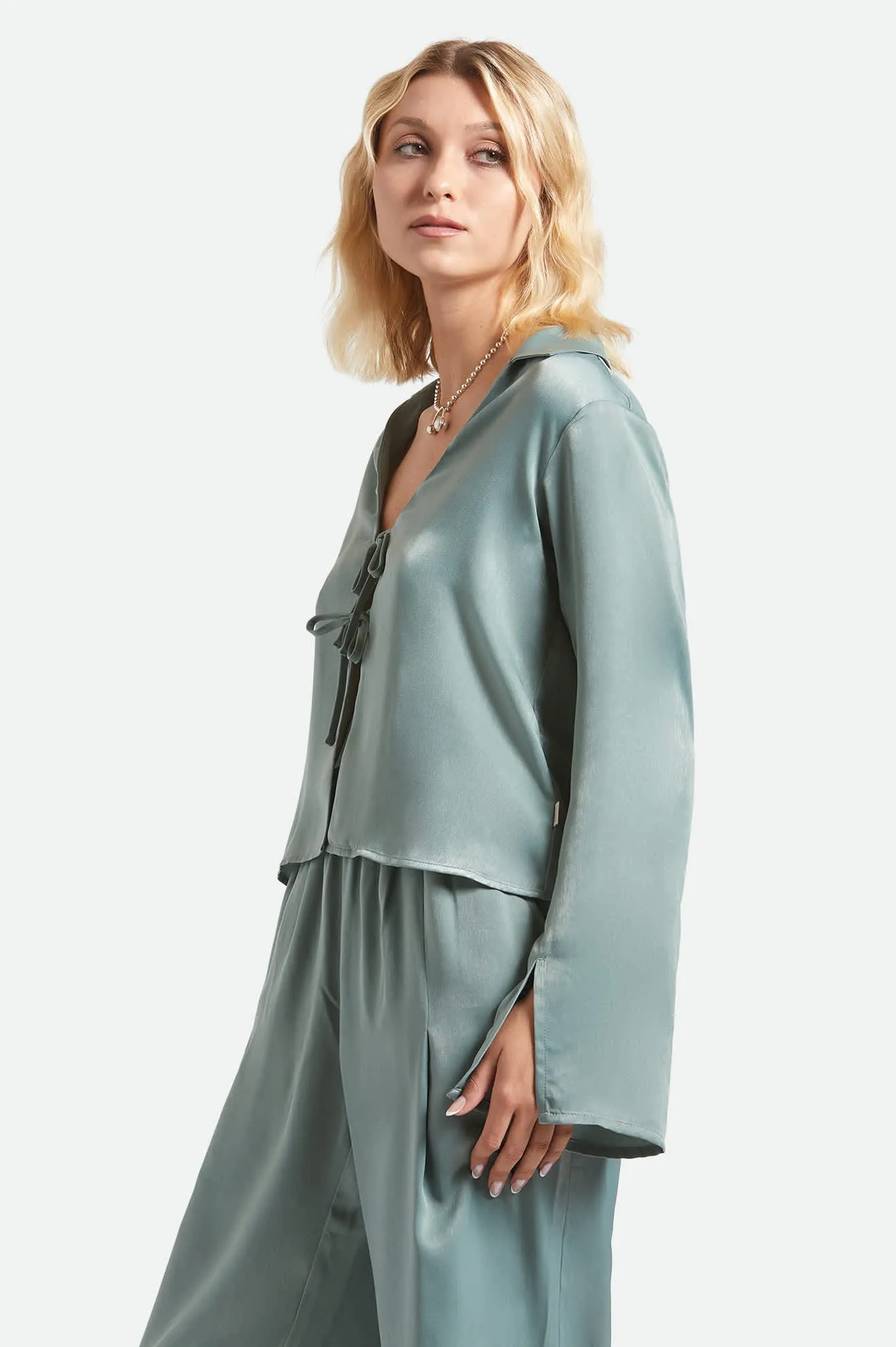 Soho Silky Top - Blue Green Shine sold by Brixton product image thumbnail 3