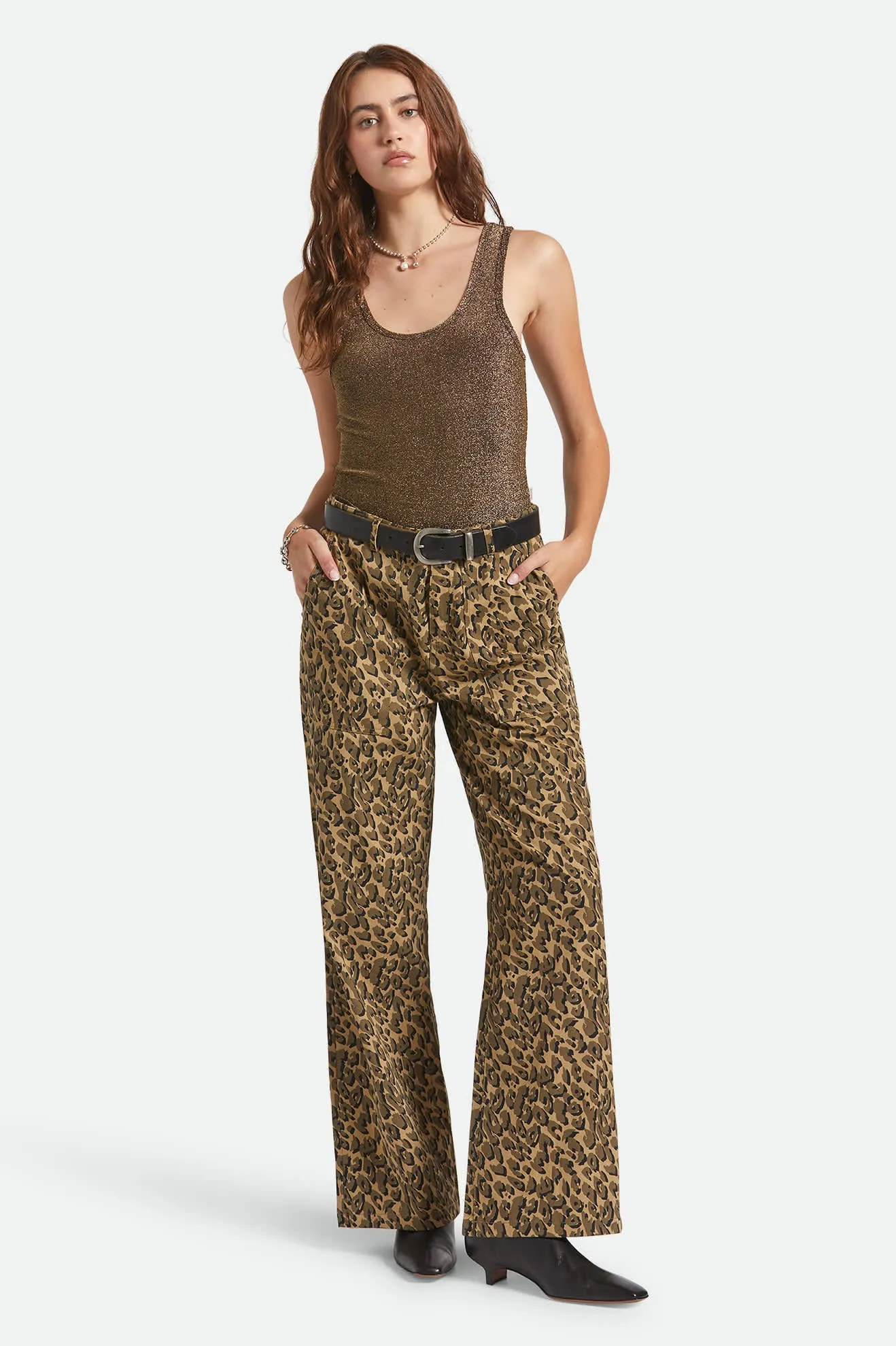 Off Duty A-Tank - Gold Metallic sold by Brixton product image thumbnail 5