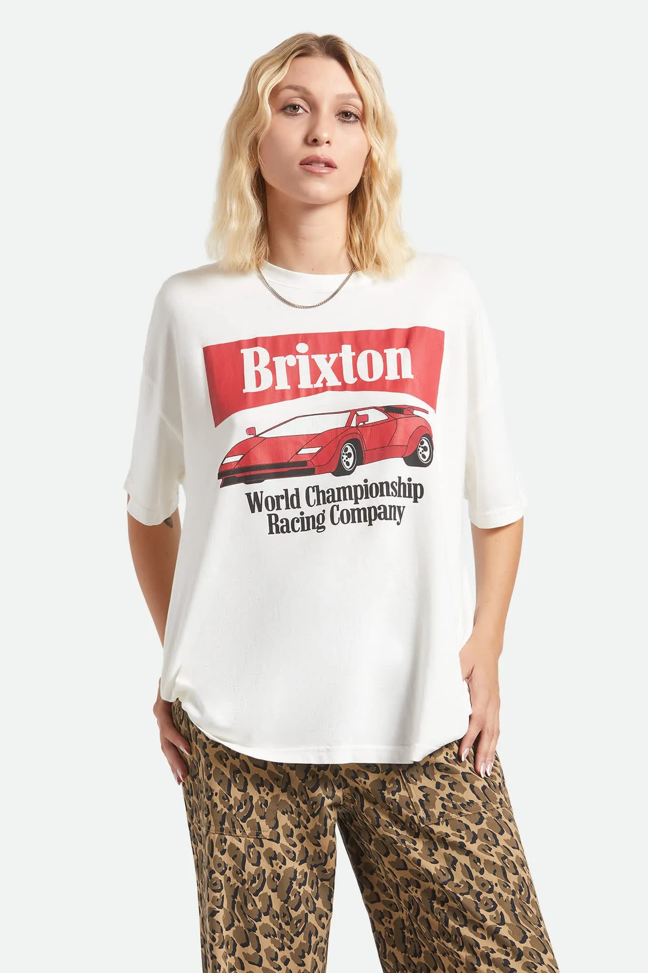 World Champion Oversized Boyfriend T-Shirt - Off White sold by Brixton