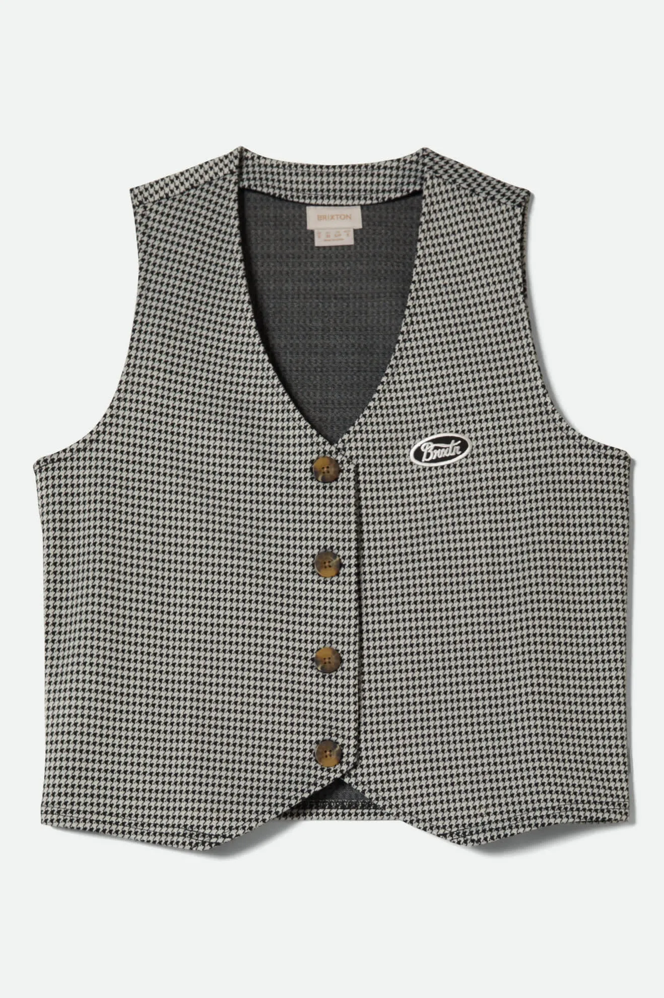 Houndstooth Leisure Vest - Winter White/Black sold by Brixton product image thumbnail 2