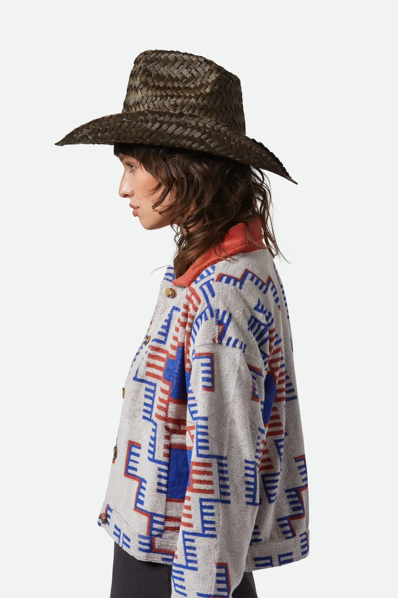 Houston II Straw Cowboy Hat - Black sold by Brixton product image thumbnail 3