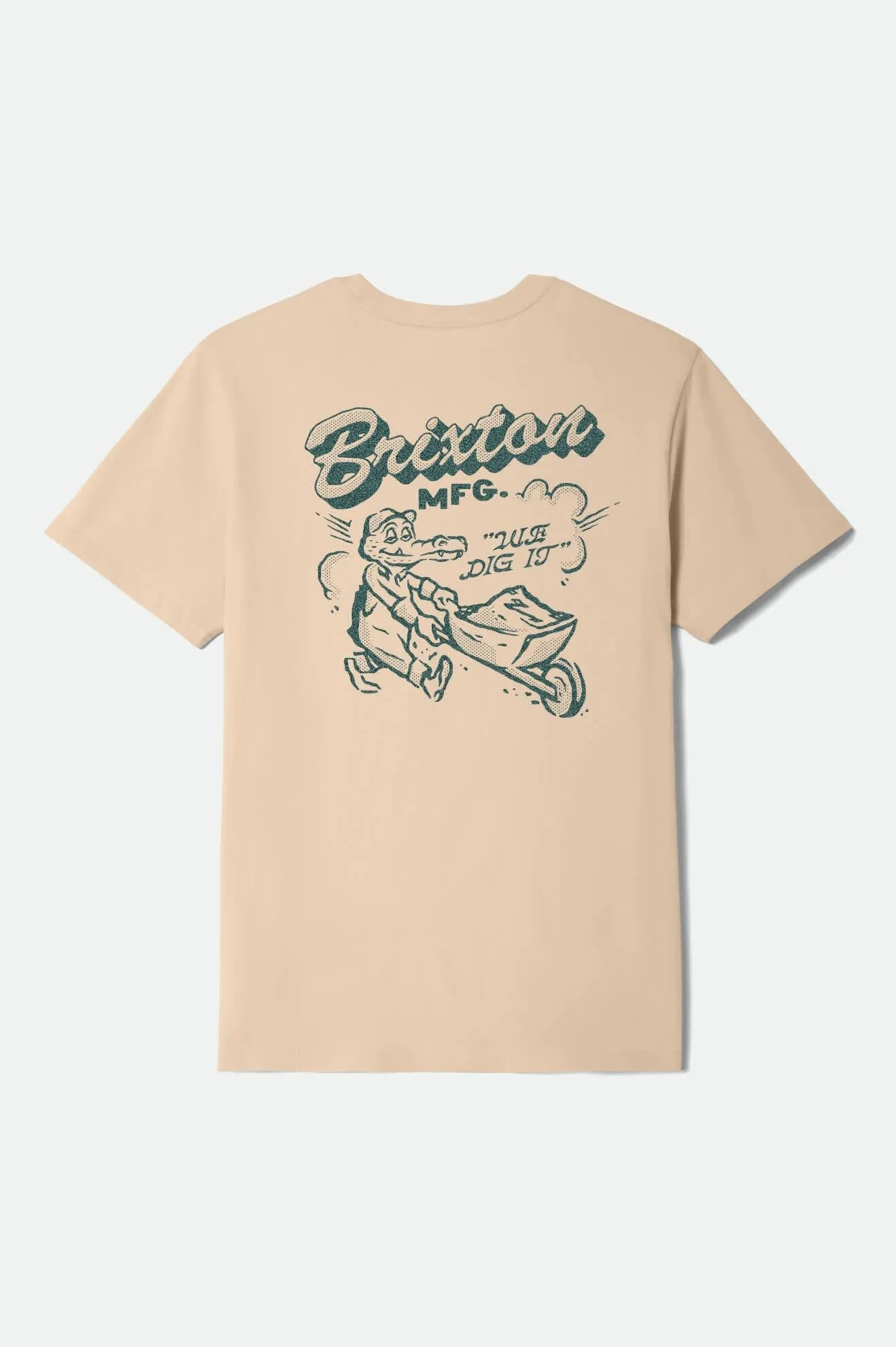 Dig It S/S Standard T-Shirt - Cream sold by Brixton