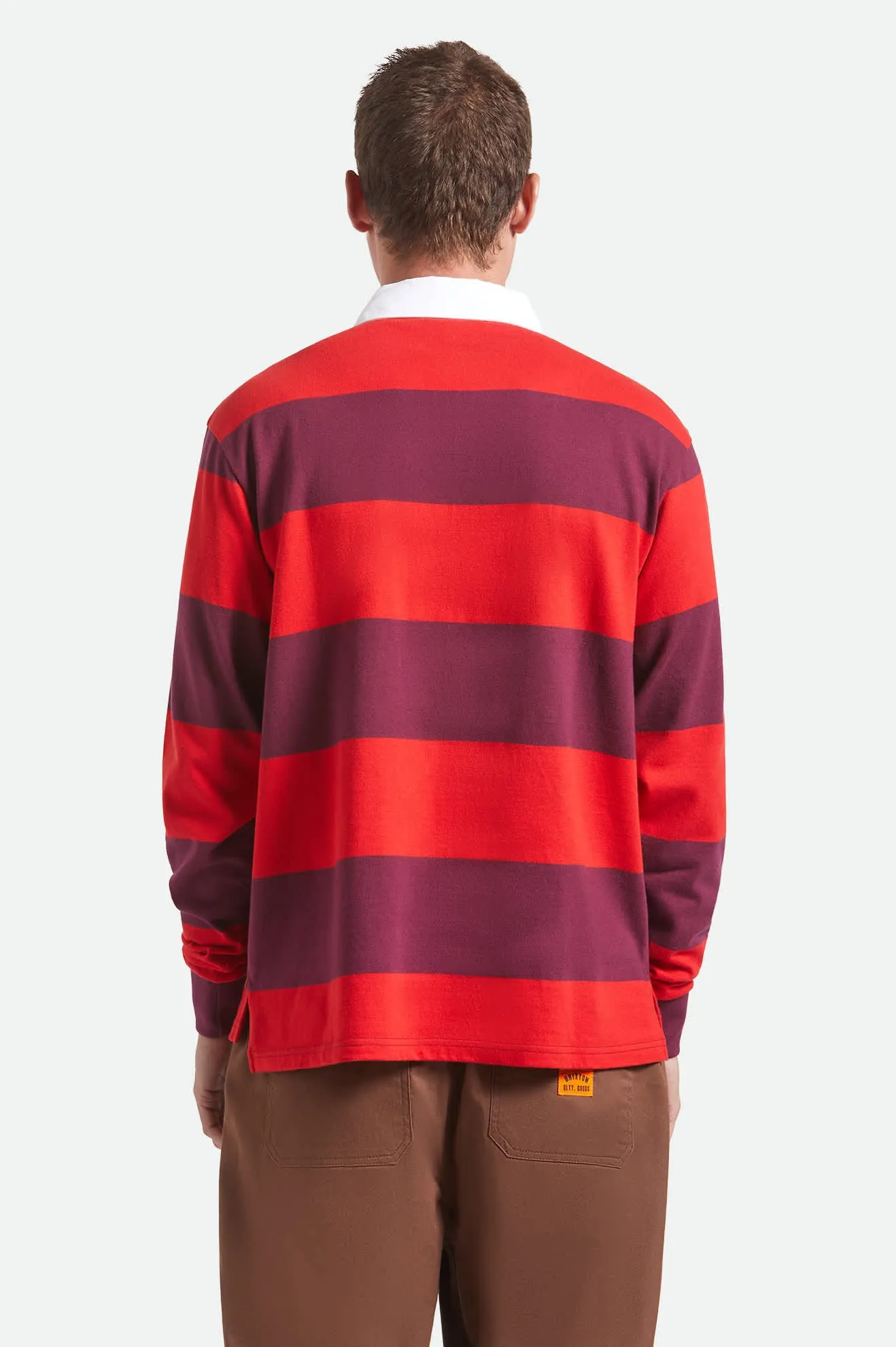 Union Heavyweight Rugby Polo - Adrenaline Rush/Port sold by Brixton product image thumbnail 4