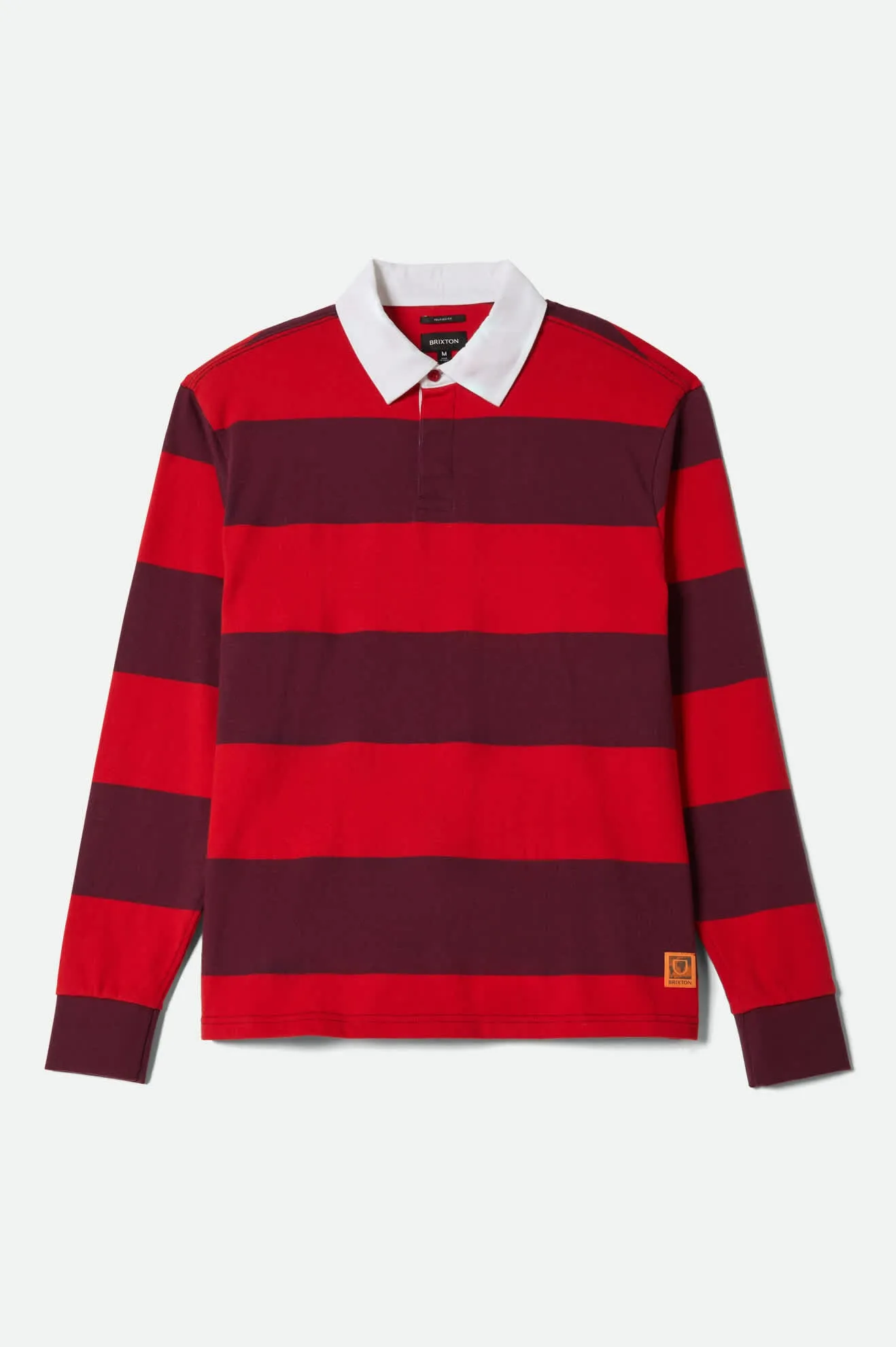 Union Heavyweight Rugby Polo - Adrenaline Rush/Port sold by Brixton