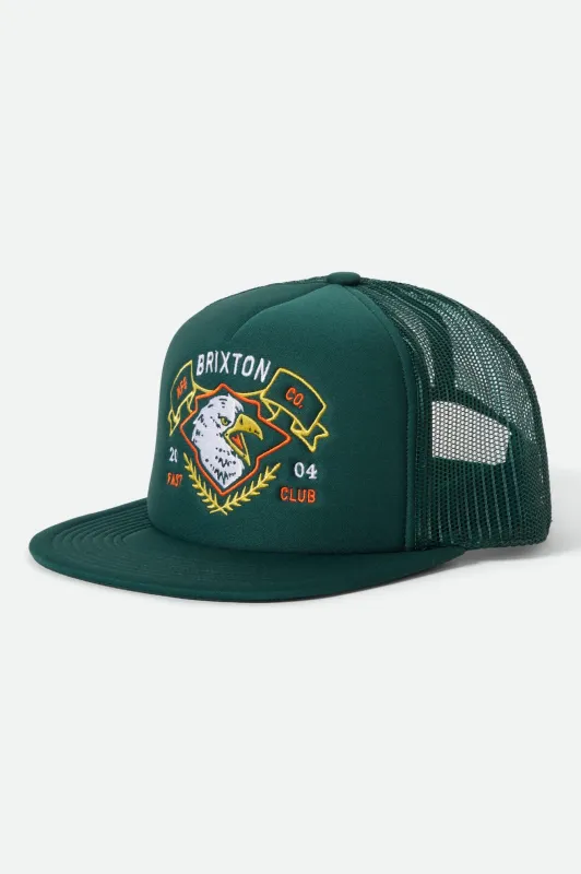 Ruckett Netplus Trucker Hat - Night Sage/Night Sage sold by Brixton