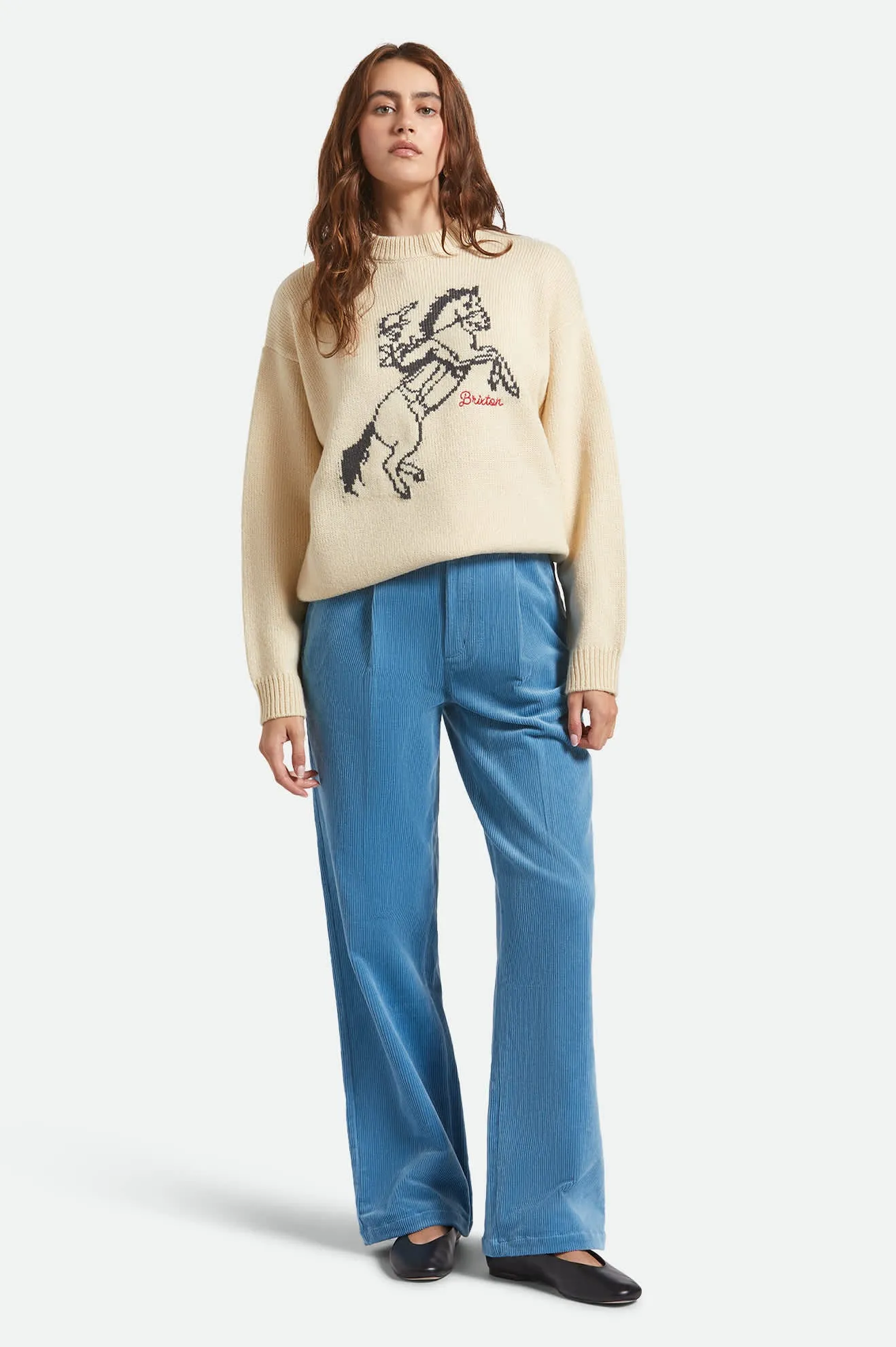 Brixton Ranching Club Crew Sweater - Whitecap sold by Brixton product image thumbnail 5