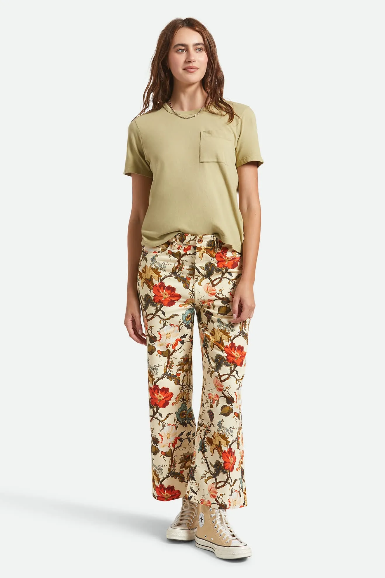 Margo Cropped 5-Pocket Pant - Botanical Floral sold by Brixton product image thumbnail 5