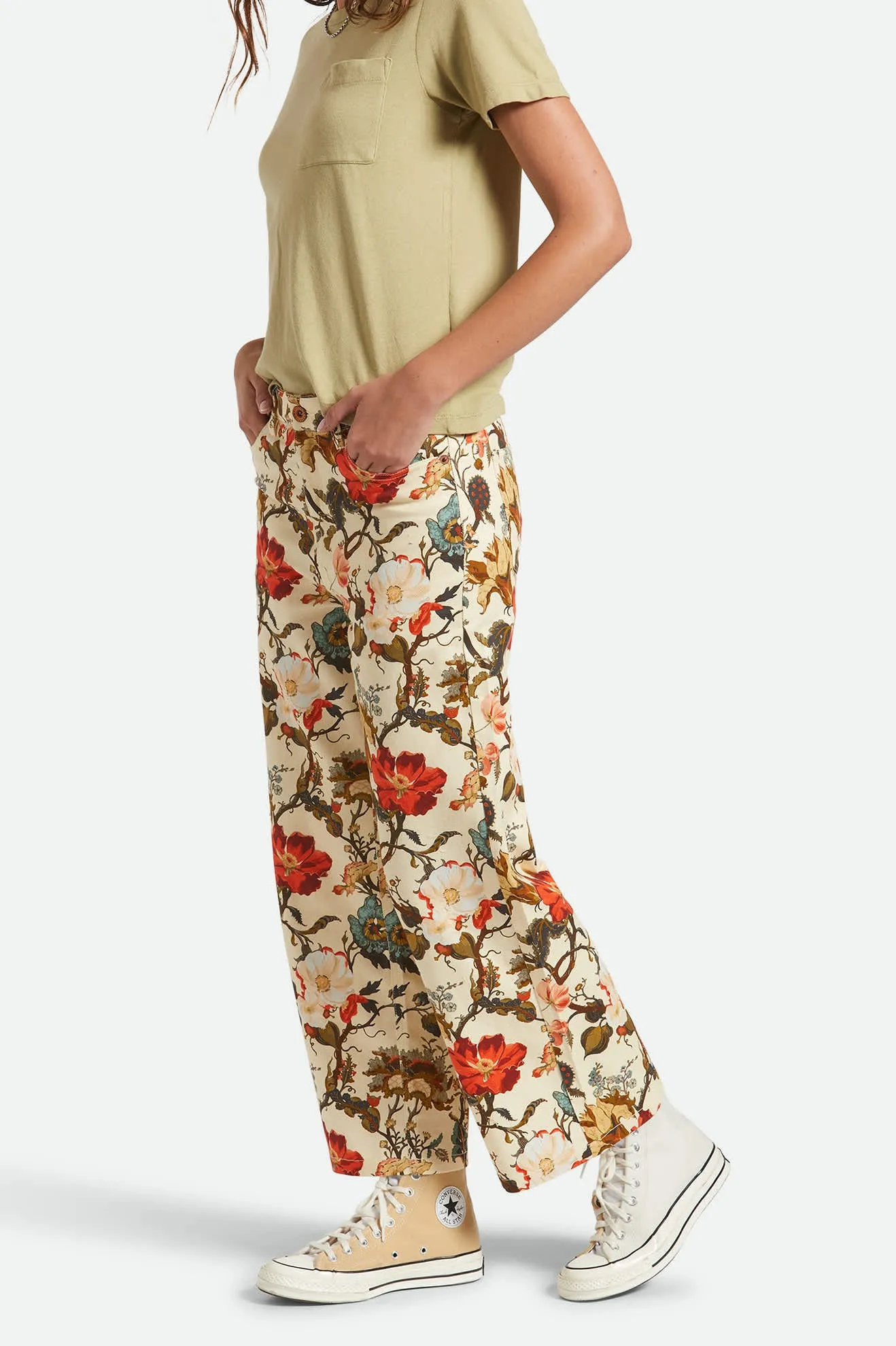 Margo Cropped 5-Pocket Pant - Botanical Floral sold by Brixton product image thumbnail 3