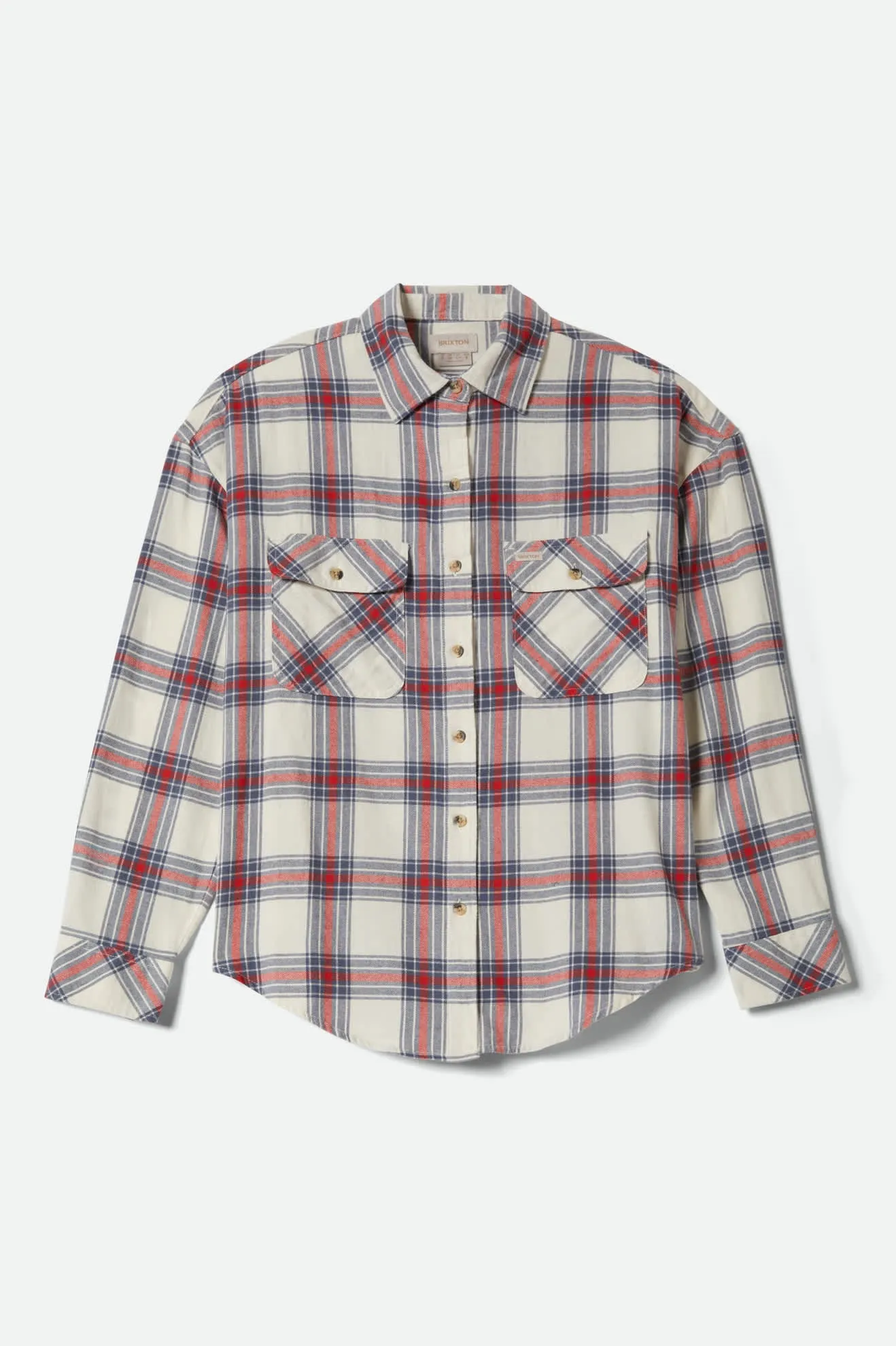 Bowery Vintage Overshirt - Off White/Berring Sea/Red sold by Brixton product image thumbnail 2