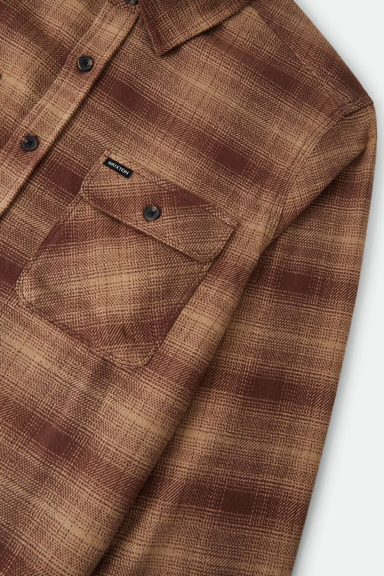 Bowery Flannel - Chocolate/Khaki sold by Brixton product image thumbnail 3