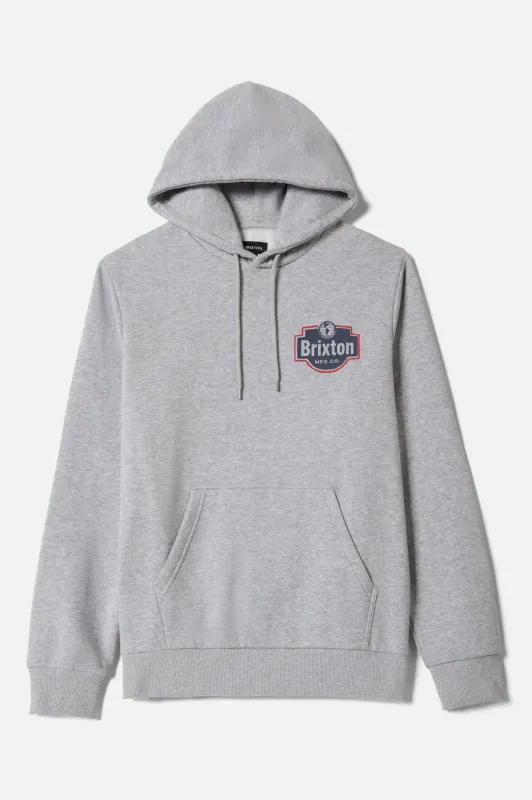 Genuine Quality Hoodie - Gunmetal Heather sold by Brixton
