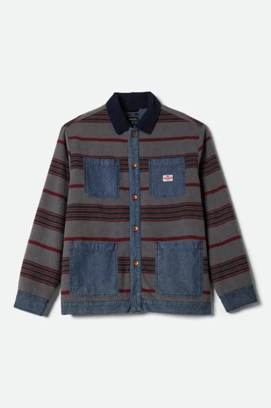 Altered Threads Chore Coat - Medium Wash Denim sold by Brixton