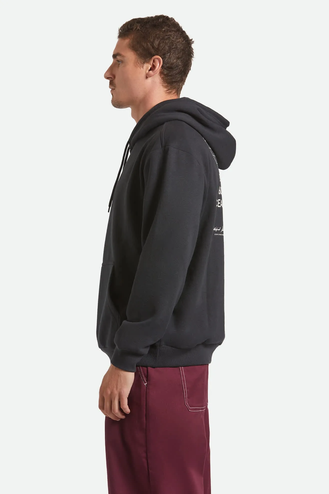 Union Relaxed Hoodie - Black sold by Brixton product image thumbnail 3