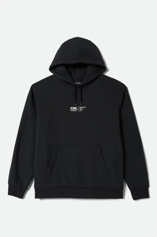 Union Relaxed Hoodie - Black sold by Brixton