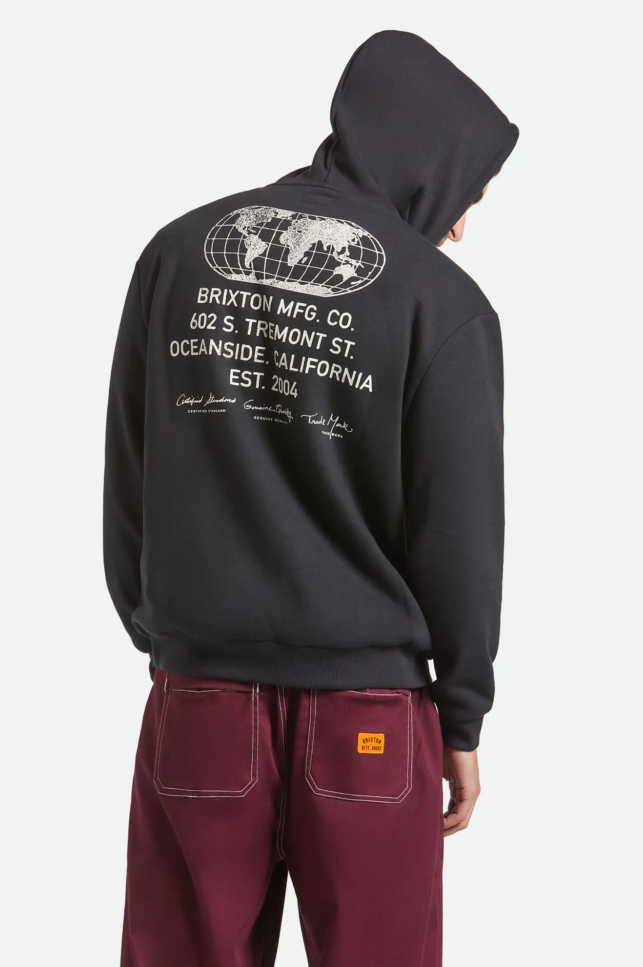 Union Relaxed Hoodie - Black sold by Brixton product image thumbnail 5