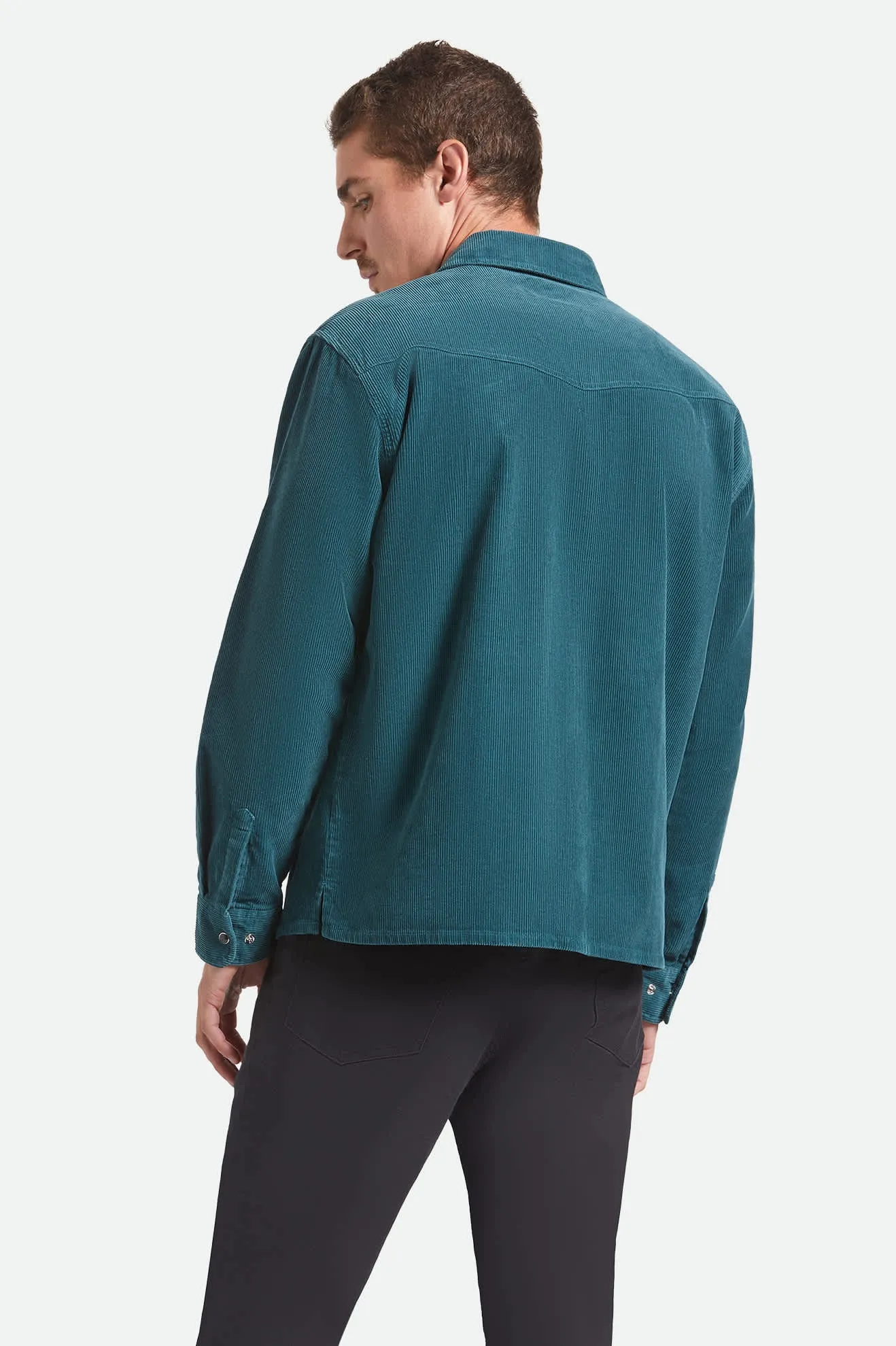 New West Relaxed Overshirt - Night Sage Corduroy sold by Brixton product image thumbnail 4