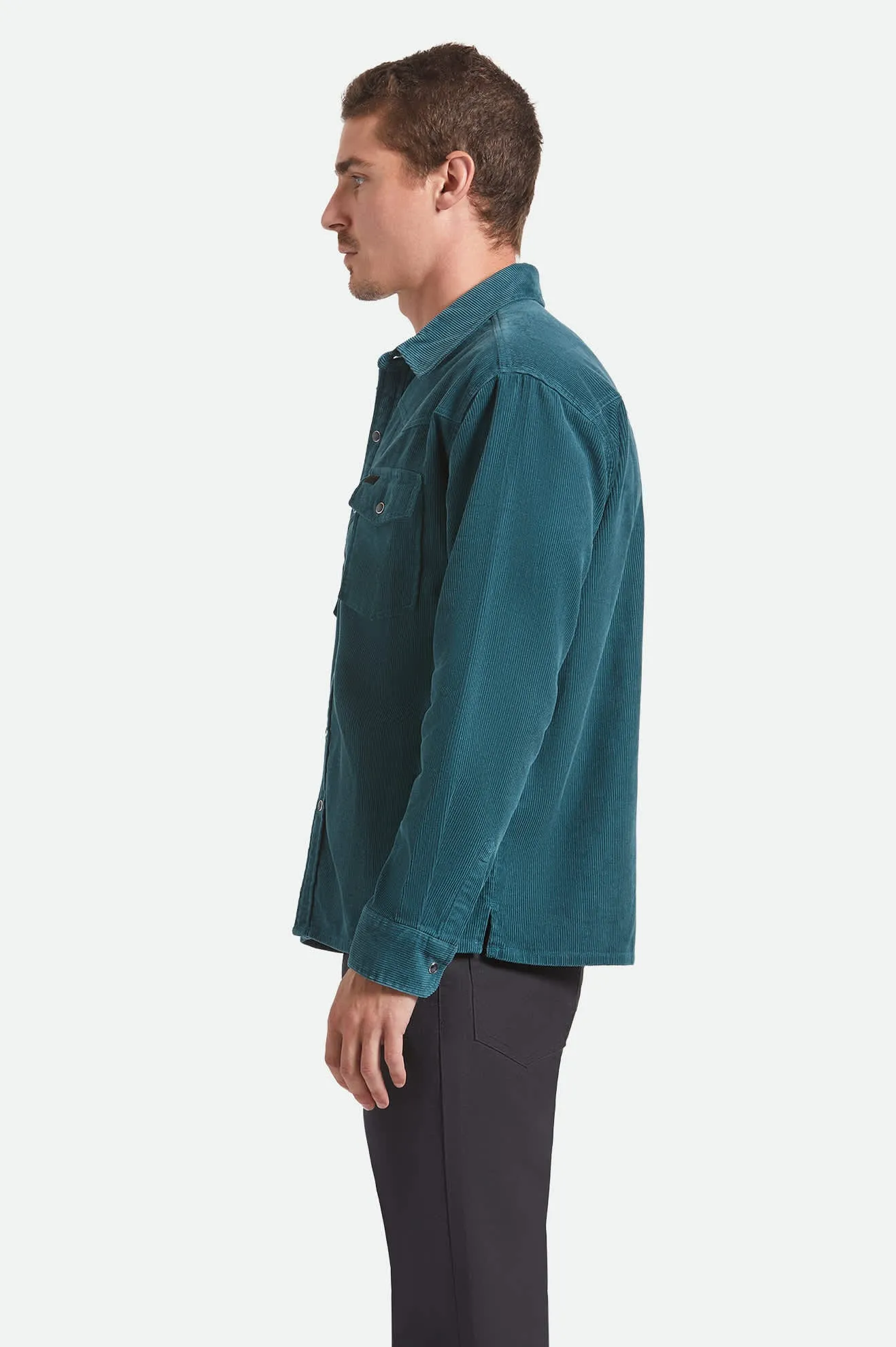 New West Relaxed Overshirt - Night Sage Corduroy sold by Brixton product image thumbnail 3