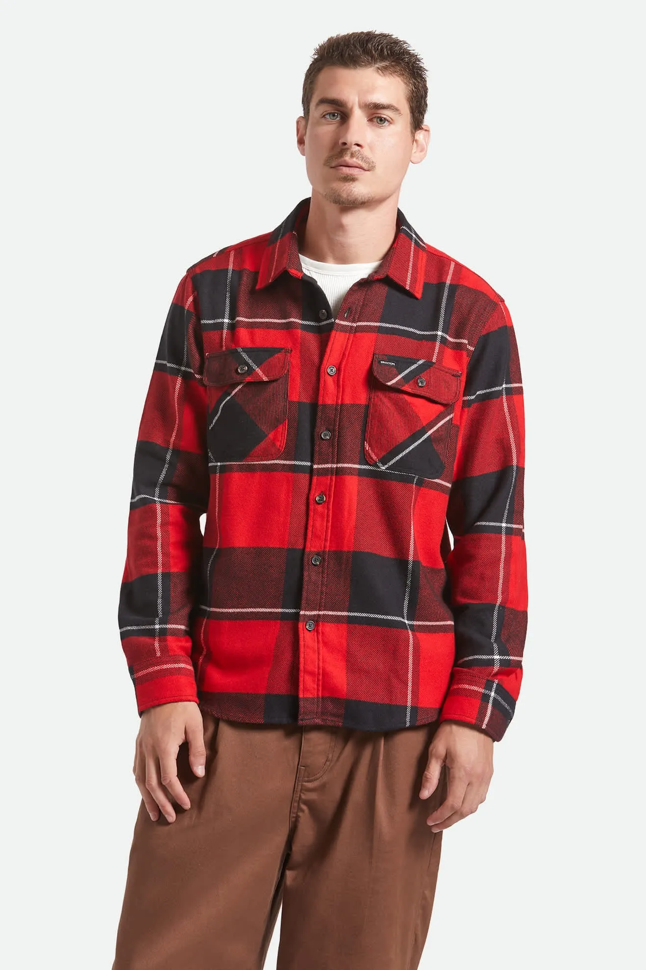 Bowery Flannel - Black/Adrenaline Rush/Off White sold by Brixton product image thumbnail 2