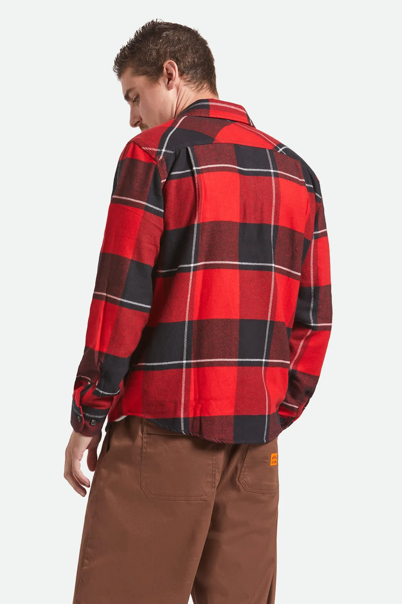 Bowery Flannel - Black/Adrenaline Rush/Off White sold by Brixton product image thumbnail 4