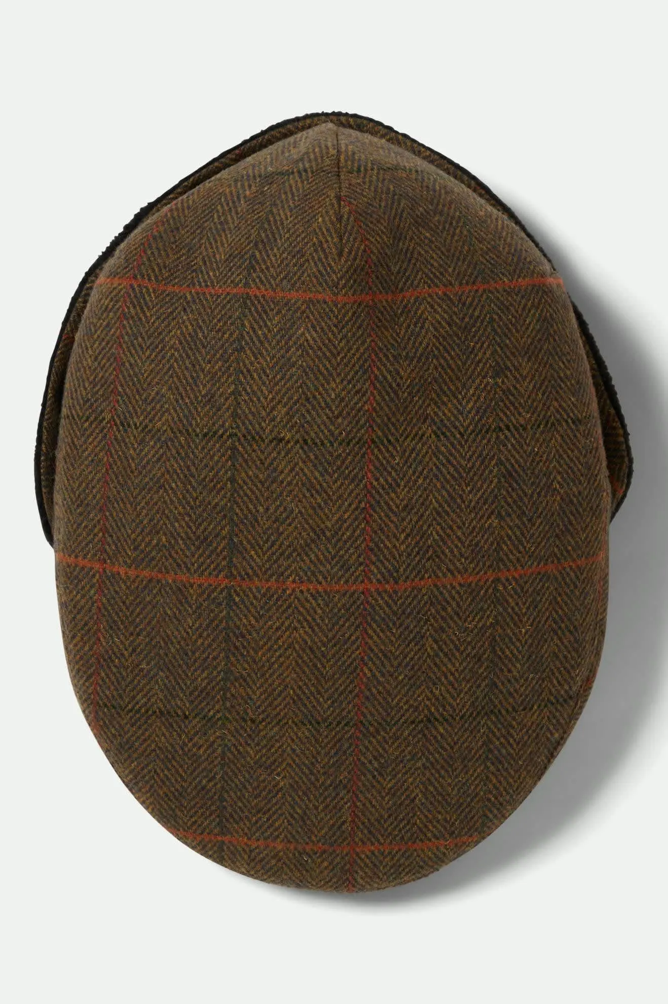 Hooligan Fleece Lined Earflap Snap Cap - Bronze/Black/Red sold by Brixton product image thumbnail 5