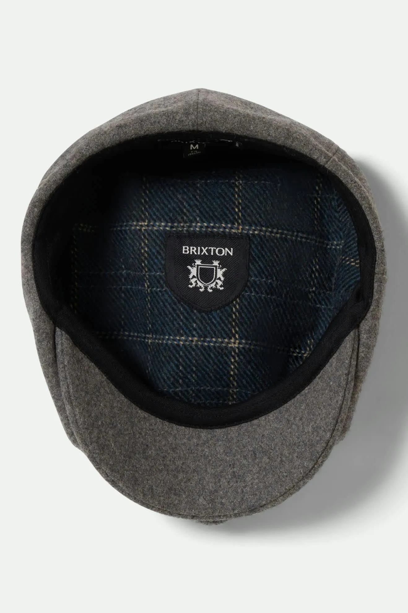 Brood Flannel Snap Cap - Dark Heather Grey/Washed Navy sold by Brixton product image thumbnail 5