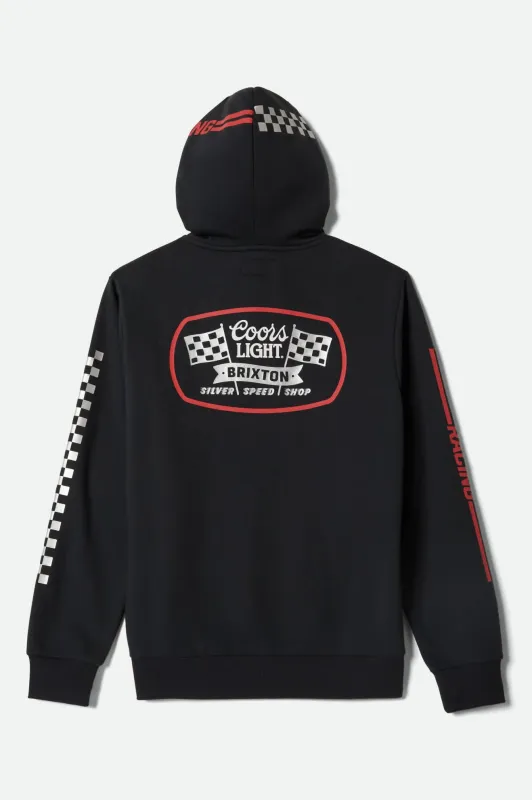 Coors Light Pit Stop Hoodie - Black sold by Brixton